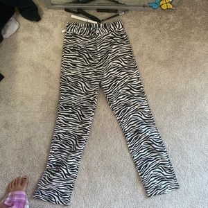 motel rocks zebra pants dupe